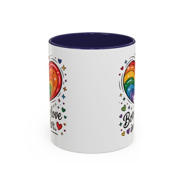 11 oz Coffee Mug LGBTQIA Pride Born to Love in Color - Image 7