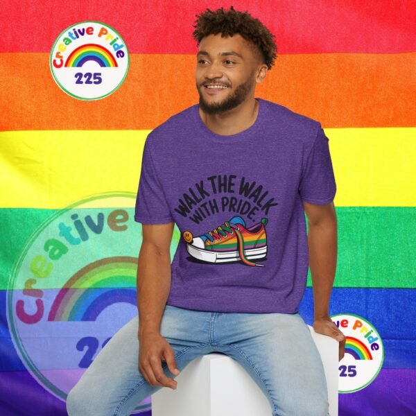 Pride T-Shirt, Unisex Graphic Tee, LGBTQ+ Apparel, Walk the Walk with Pride, Gay Pride Month Gift, Festival Wear, Colorful T-Shirt - Image 43