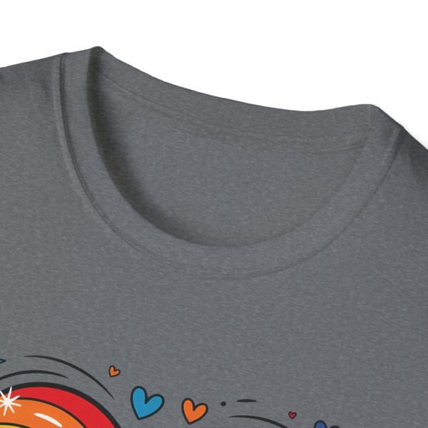 Colorful Heart Graphic T-Shirt, LGBTQ Pride Apparel, Born to Love in Color Tee, Unisex Casual Wear, Gift for Friends - Image 42