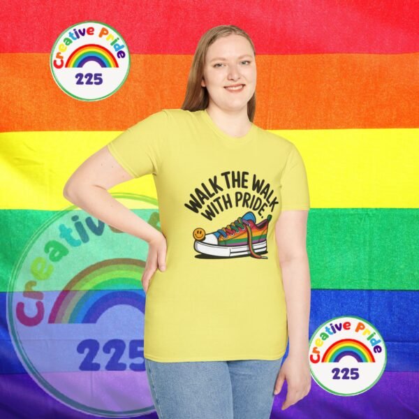 Pride T-Shirt, Unisex Graphic Tee, LGBTQ+ Apparel, Walk the Walk with Pride, Gay Pride Month Gift, Festival Wear, Colorful T-Shirt - Image 14