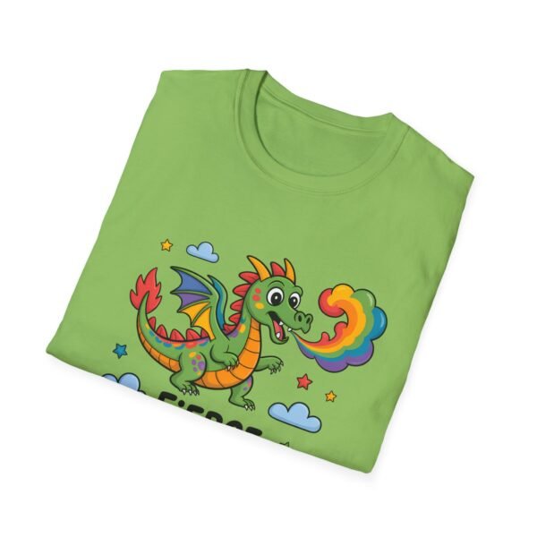 Fierce & Fabulous Pride T-Shirt, LGBTQ+ Shirt, Rainbow Dragon Tee, Unisex Softstyle Top, Gift for Pride Month - Image 17