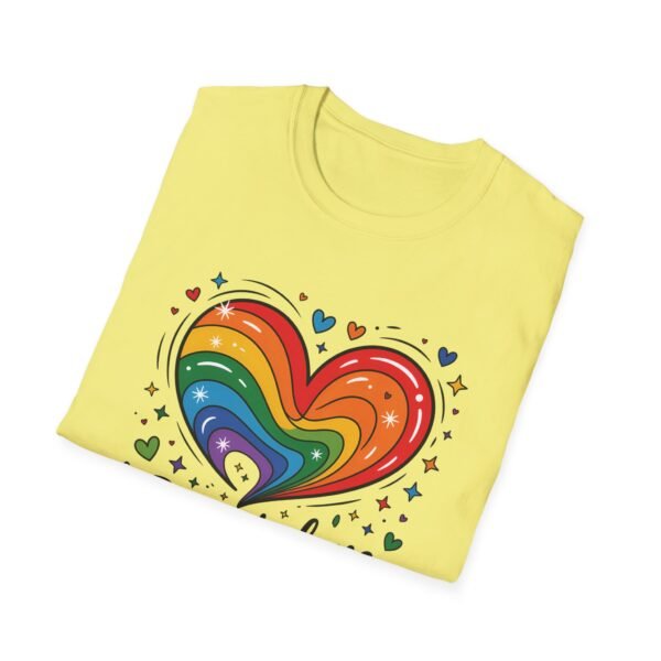 Colorful Heart Graphic T-Shirt, LGBTQ Pride Apparel, Born to Love in Color Tee, Unisex Casual Wear, Gift for Friends - Image 30