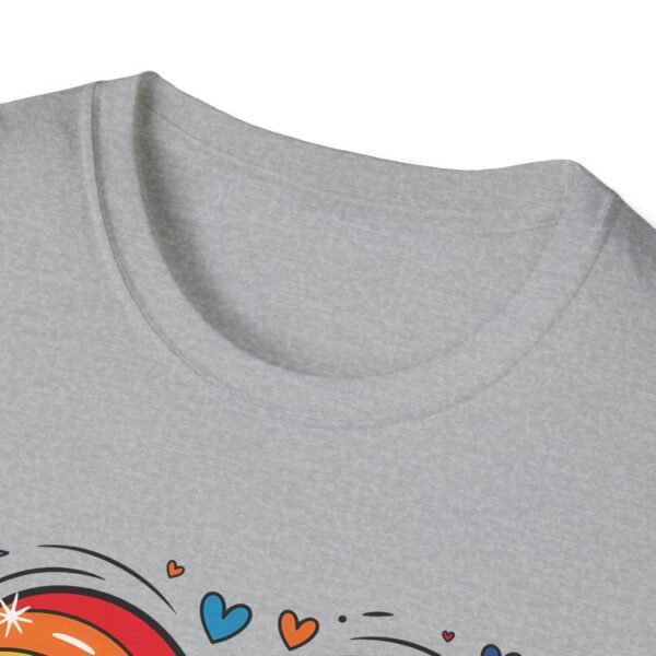 Colorful Heart Graphic T-Shirt, LGBTQ Pride Apparel, Born to Love in Color Tee, Unisex Casual Wear, Gift for Friends - Image 16