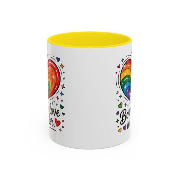 11 oz Coffee Mug LGBTQIA Pride Born to Love in Color - Image 43