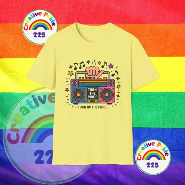 Pride Celebration T-Shirt, LGBTQ+ Apparel, Turn Up The Pride Shirt, Unisex Graphic Tee, Festival Wear, Rainbow Pride Clothing - Image 17